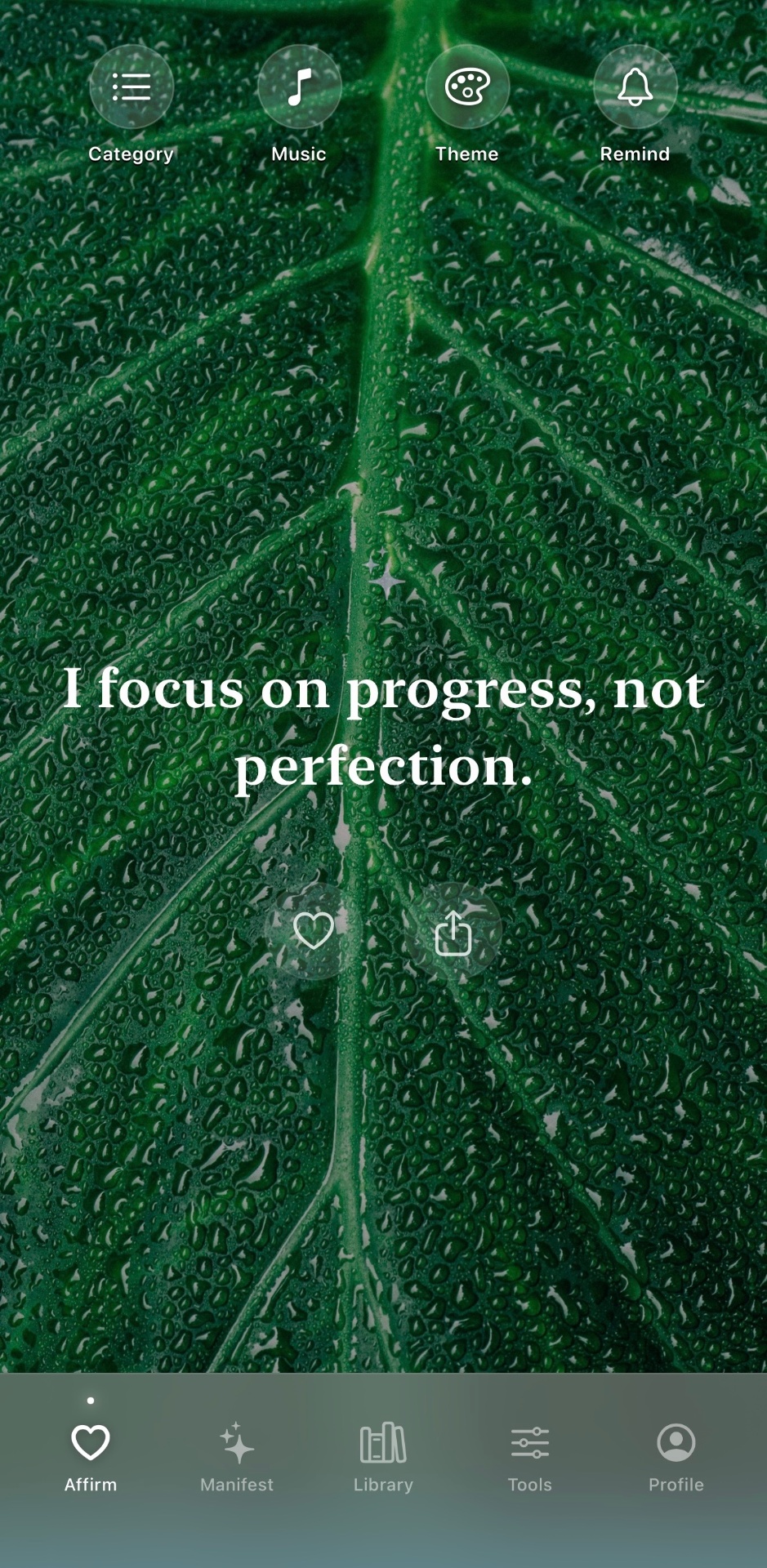I focus on progress, not perfection.