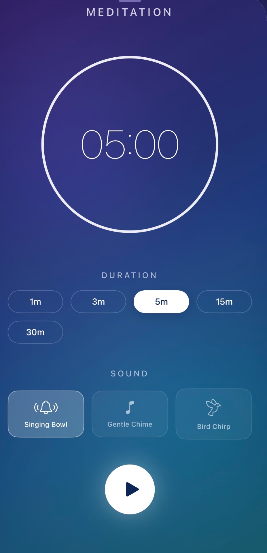 Meditation timer